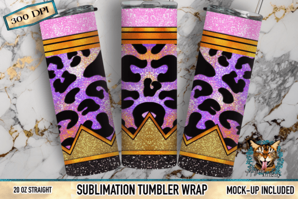 Download Purple Glitter Leopard Crown Sublimation - Sublimation Collection