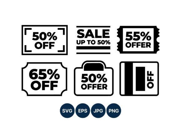 Download Sale Discount Labels Vector Set - Disco Collection