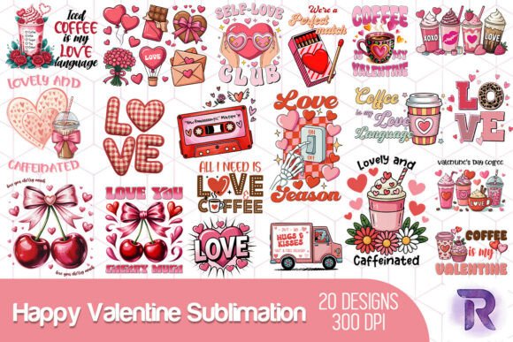 Download Happy Valentine Sublimation Bundle - Sublimation Collection