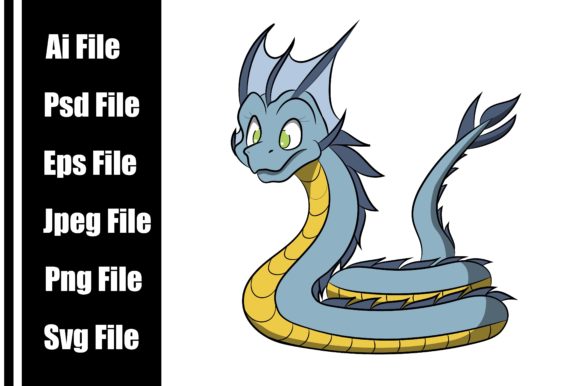 Download Sea Serpent Cute Dragon Cartoon - Serpent Collection