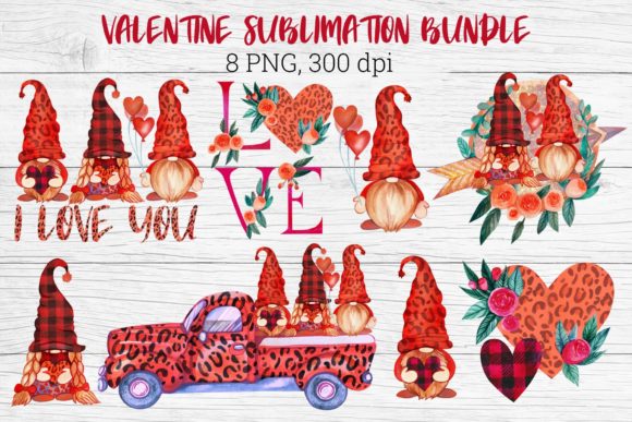 Download Valentine Sublimation Bundle. Leopard Gn - Sublimation Collection