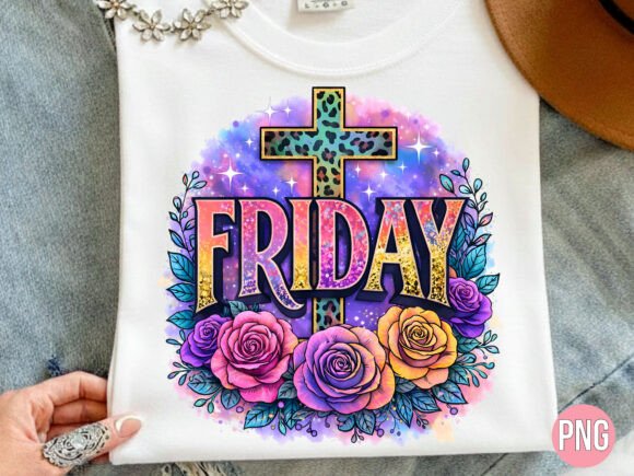 Download Friday Leopard Print Cross Floral Rose - Friday Collection